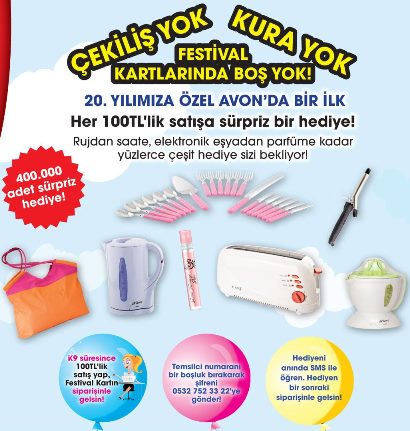 Avon hediye festivali